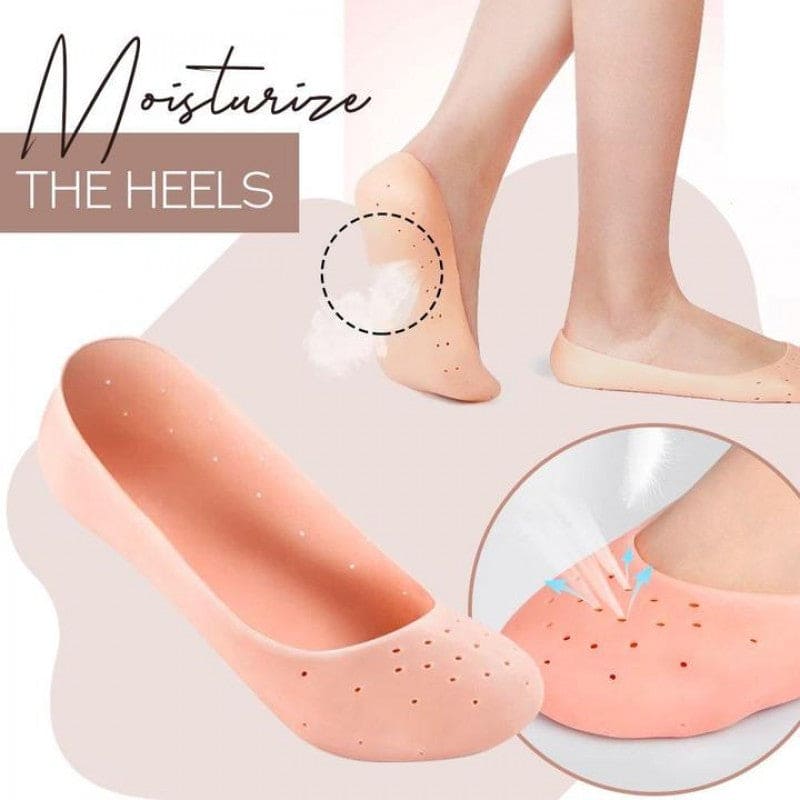 Full Silicon Gel Socks, Anti Crack Heel Socks, Moisturizing Socks For Foot Care And Heel, Full Length Silicone Foot Protector, Cracked Heel Treatment Socks, Men And Women Gel Heel Protectors Full Silicon Gel Socks, Anti Crack Heel Socks, Moisturizing Socks For Foot Care And Heel, Full Length Silicone Foot Protector, Cracked Heel Treatment Socks, Men And Women Gel Heel Protectors